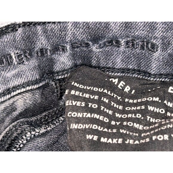 American Eagle Womens Super High Rise Jegging Size 00 Short Washed Black - Picture 12 of 12